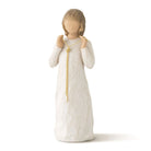 willow tree truly golden figurine with a cream robe and gold accents on a white background