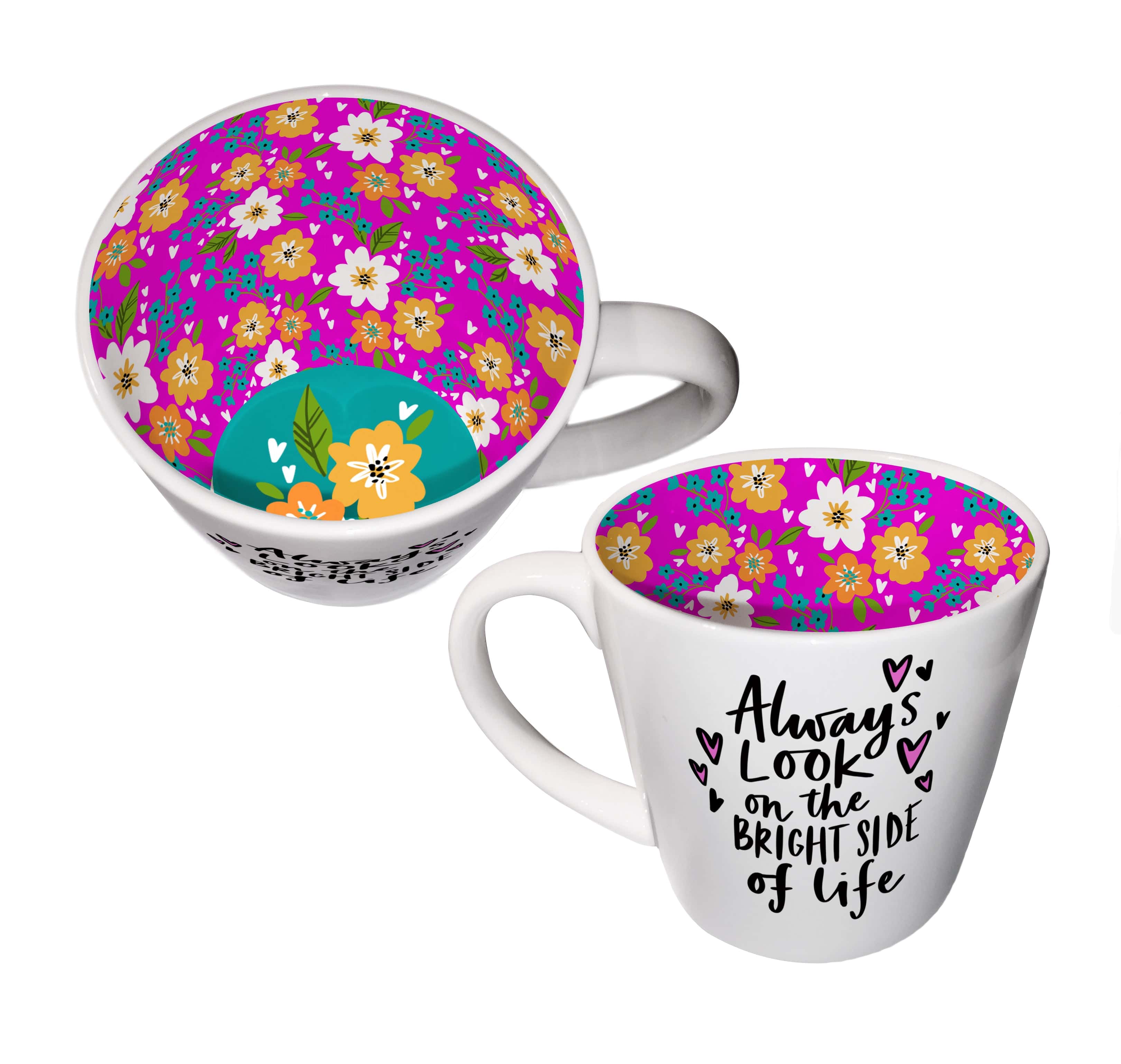 WPL Gifts Mug Inside Out Mug With Gift Box - Always Look On The Bright Side Of Life