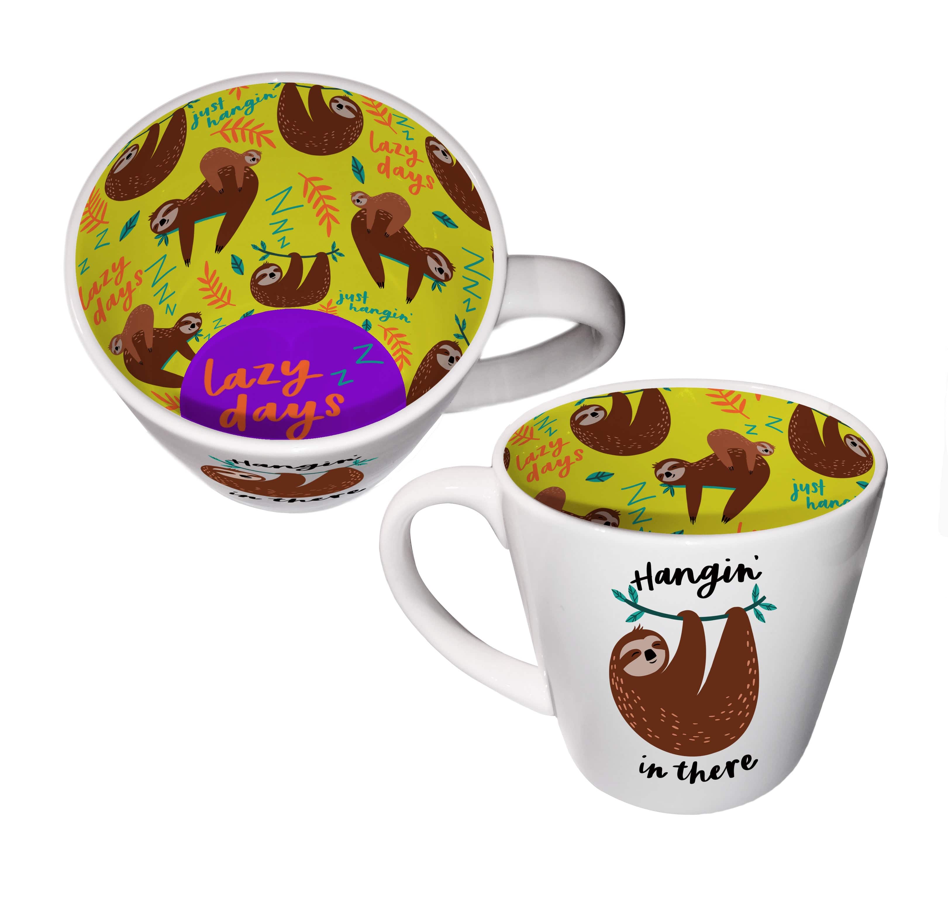 WPL Gifts Mug Inside Out Mug With Gift Box - Hangin' In There