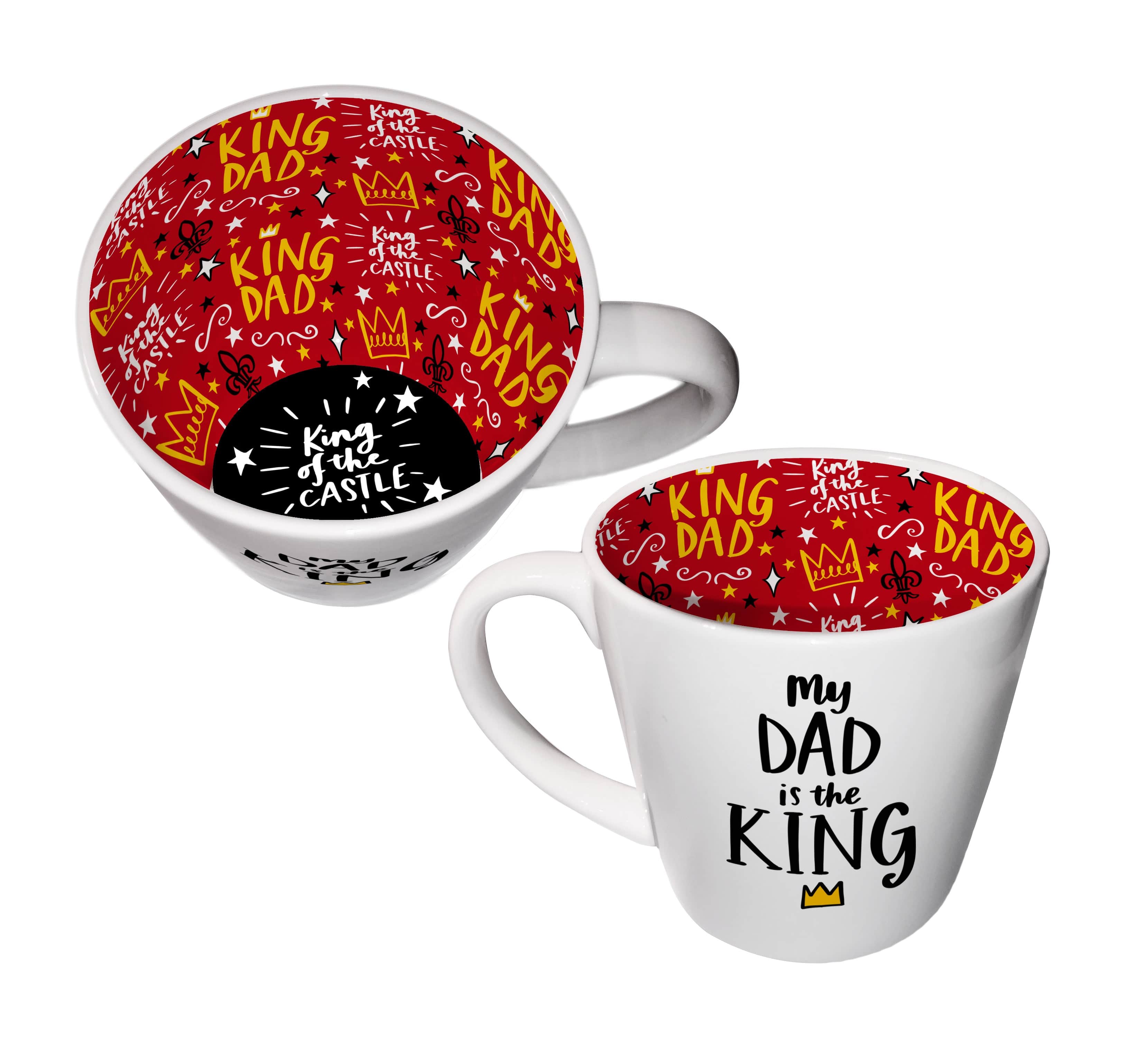 WPL Gifts Mug Inside Out Mug With Gift Box - My Dad is the King