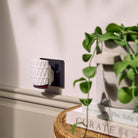 Decorative scentplug with a plant and books in the background