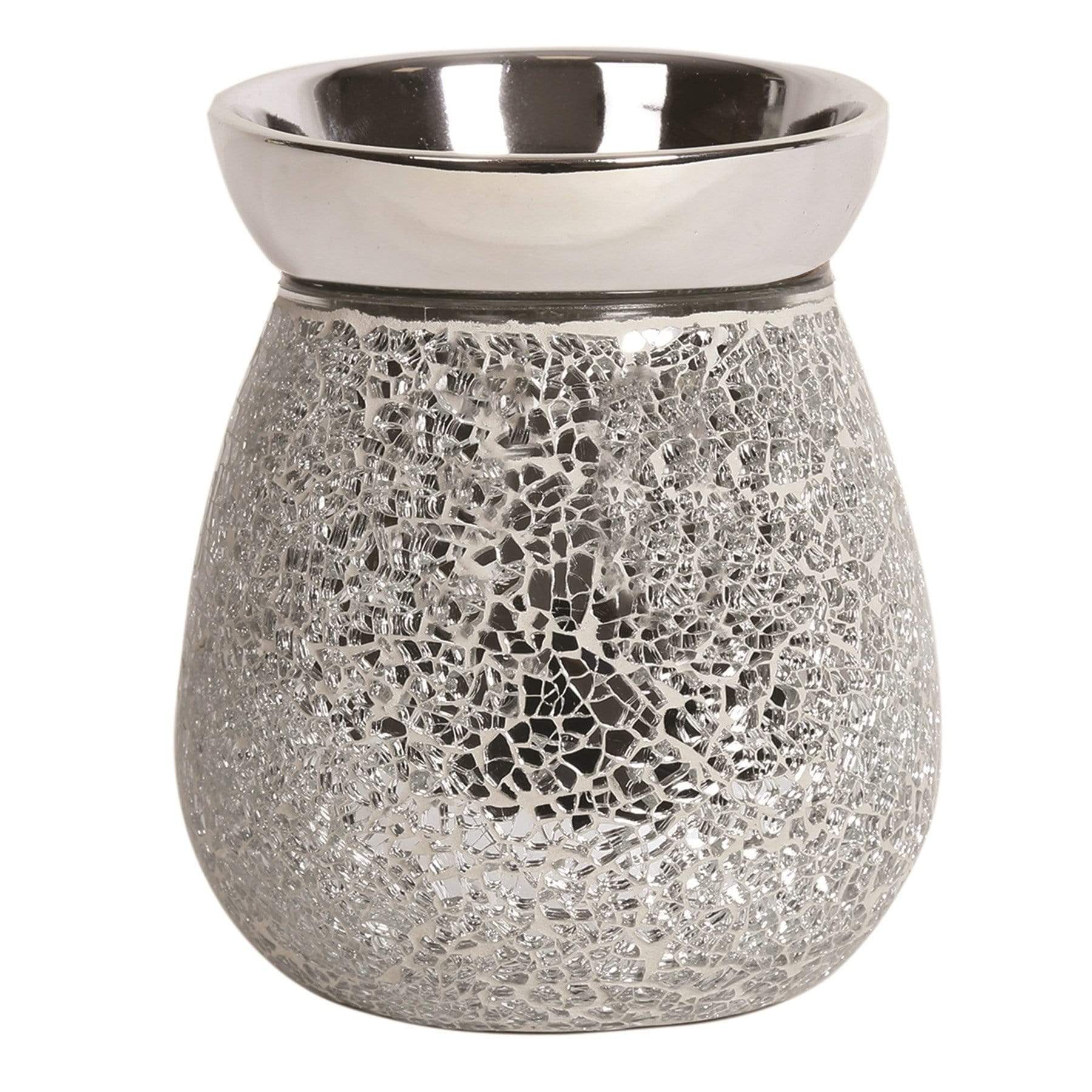 Aroma Accessories Electric Melt Warmer Aroma Accessories Electric Wax Melt Burner - Silver Crackle