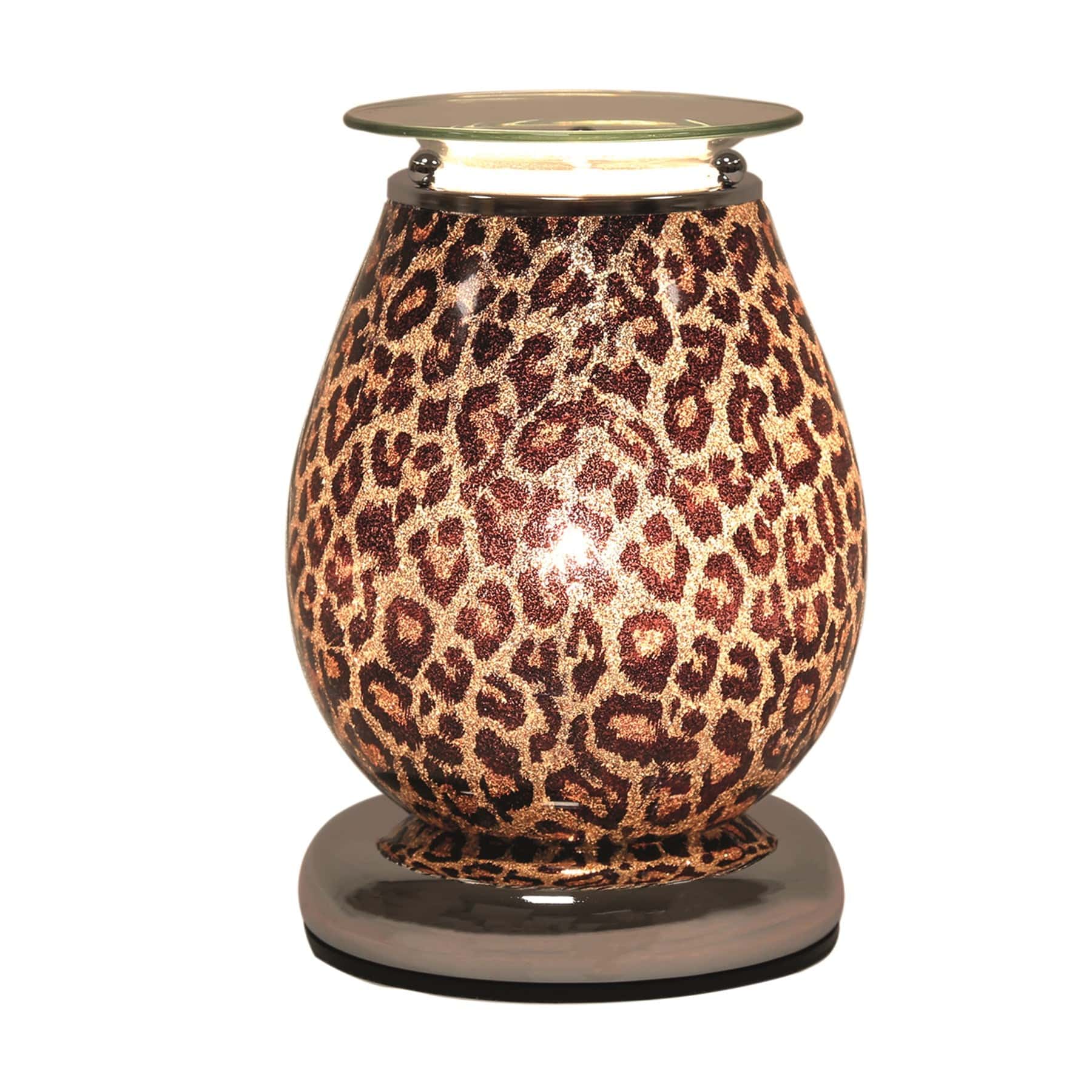 Aroma Accessories Electric Melt Warmer Touch Electric Wax Melt Burner - Gold Animal Print