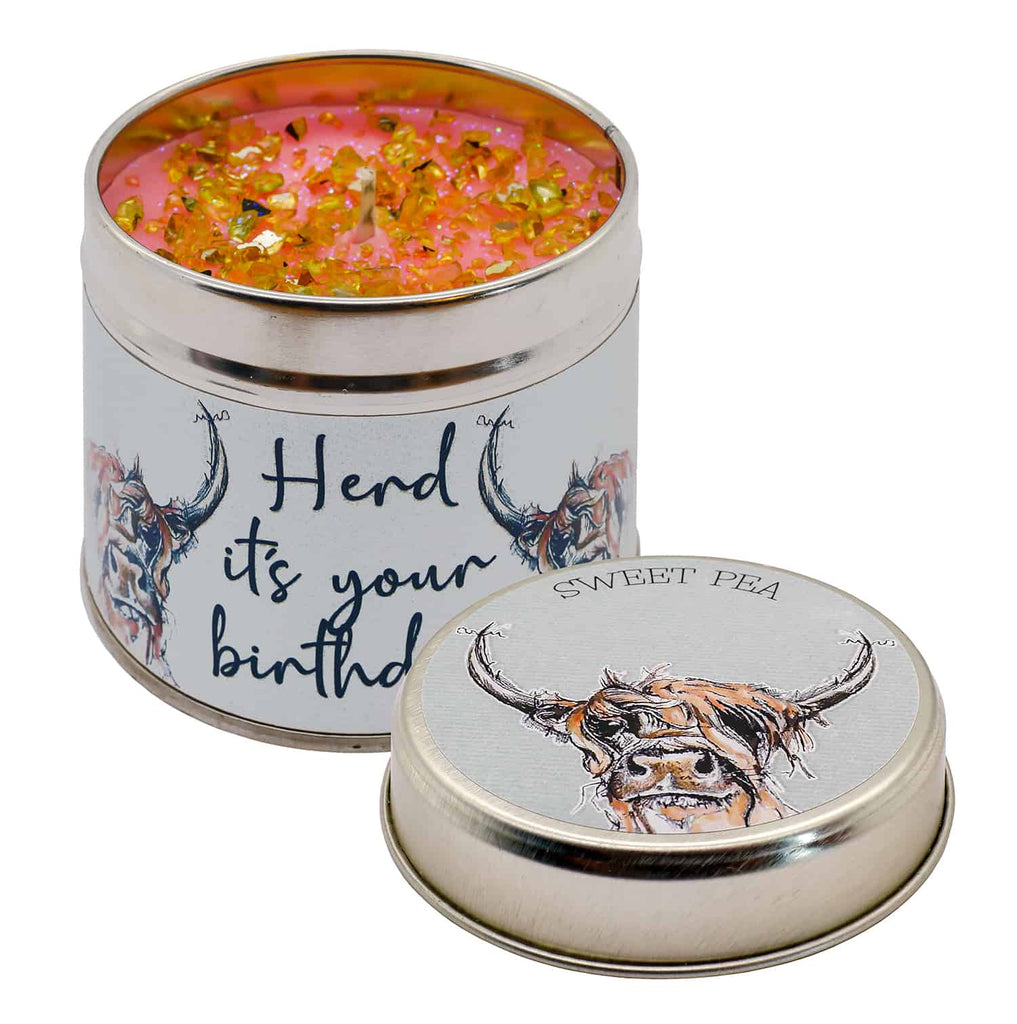 Best Kept Secrets Candles Tracey Russell Candle - Herd it's your Birthday (Cow)