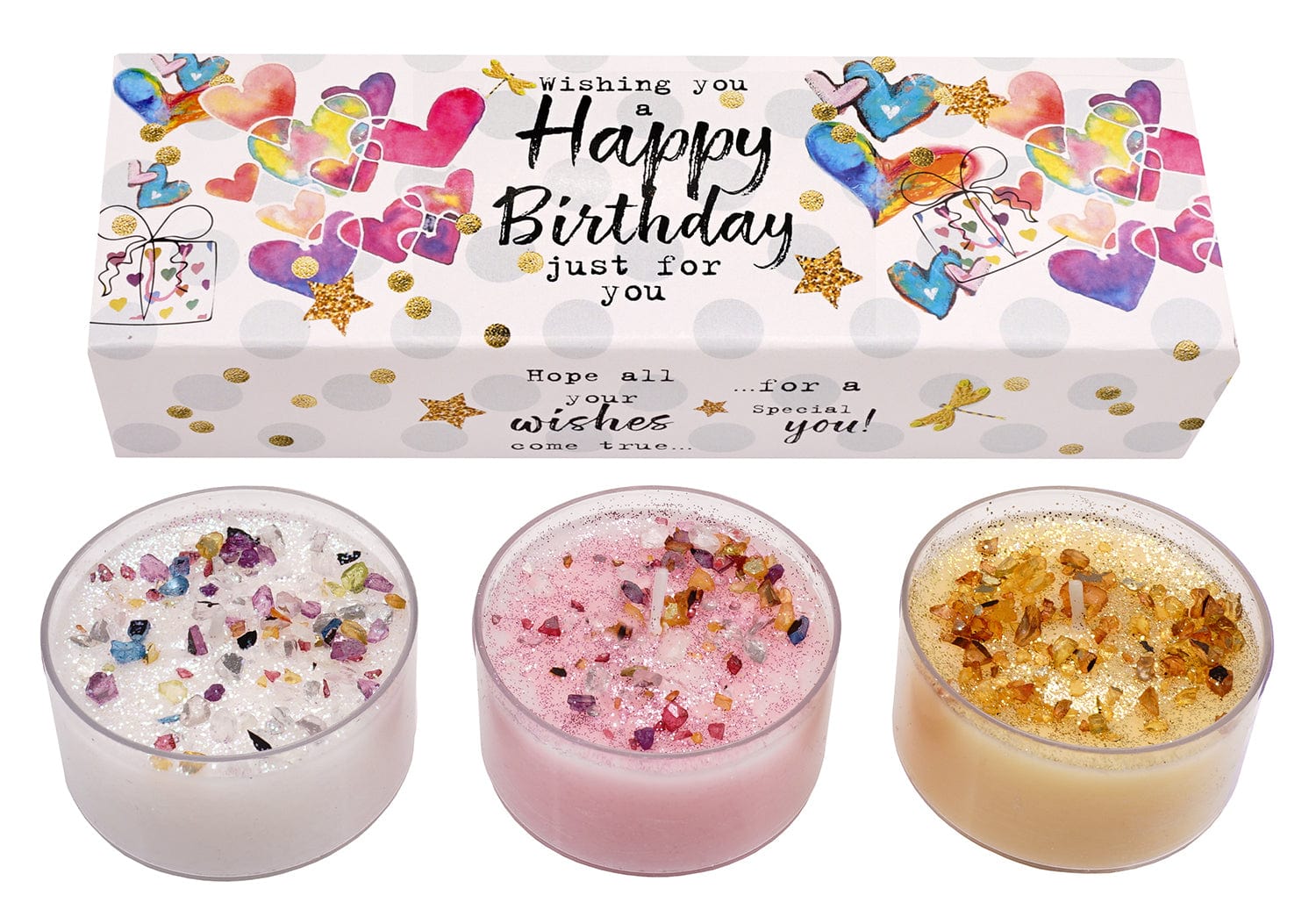 Best Kept Secrets Tealight Gift Set Three Lites - Happy Birthday Tea Light Gift Box