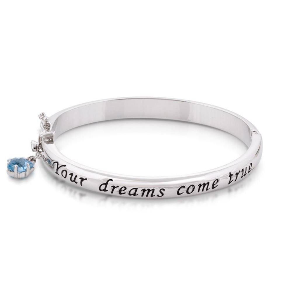 Couture Kingdom Bracelet Disney Bangle - Pinnochio Wish Upon a Star - White Gold-Plated