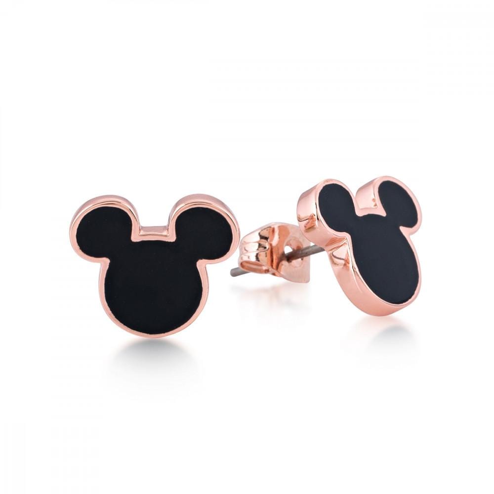 Couture Kingdom Earrings Disney Stud Earrings - Mickey Mouse 90 Years- Rose Gold-Plated