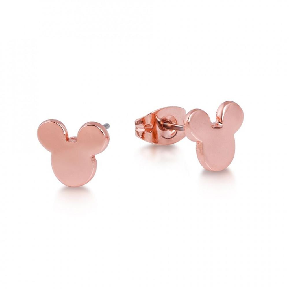 Couture Kingdom Earrings Disney Stud Earrings - Mickey Mouse Head - Rose Gold-Plated
