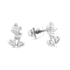 Couture Kingdom Earrings Disney Stud Earrings - Mickey Mouse Standing - White Gold-Plated