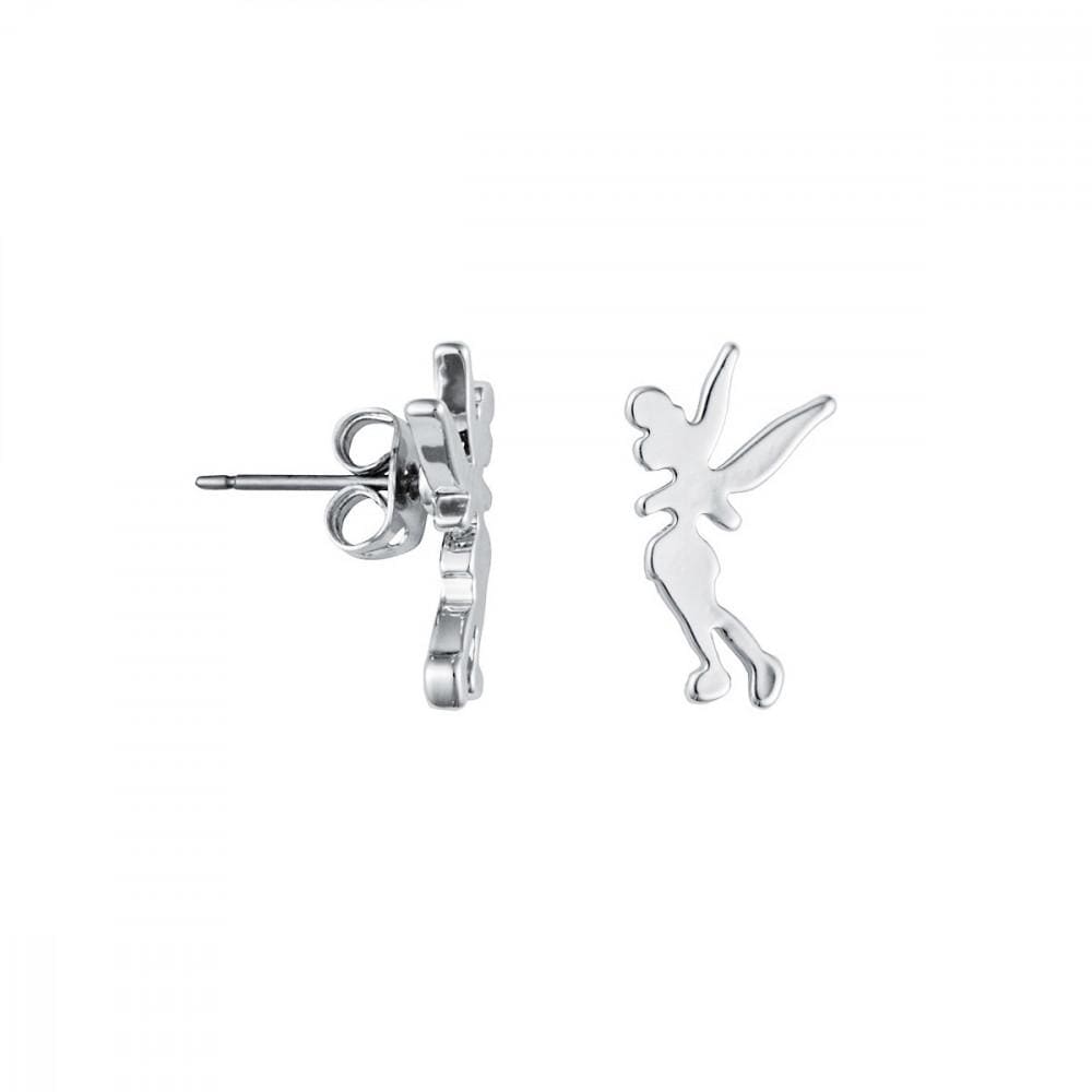 Couture Kingdom Earrings Disney Stud Earrings - Tinkerbell Standing - White Gold-Plated