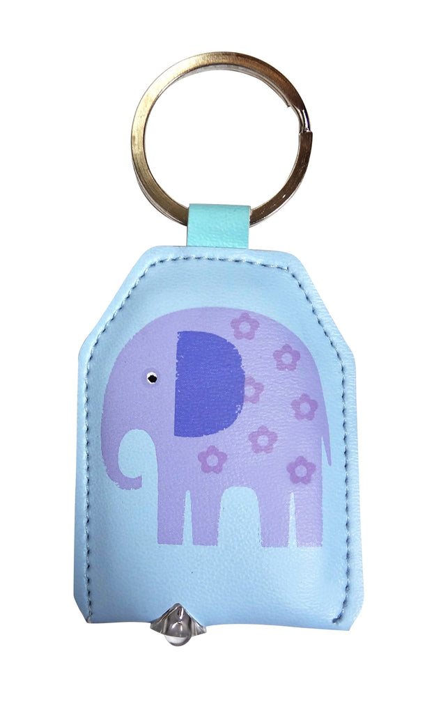 Curios Gifts Keyring Slogans Keylight - Keyring with Built-in LED Torch - Elephant