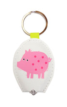 Curios Gifts Keyring Slogans Keylight - Keyring with Built-in LED Torch - Pig