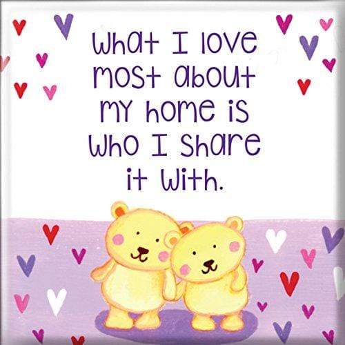 Curios Gifts Magnet Heartwarmers Magnet - What I Love Most About My Home
