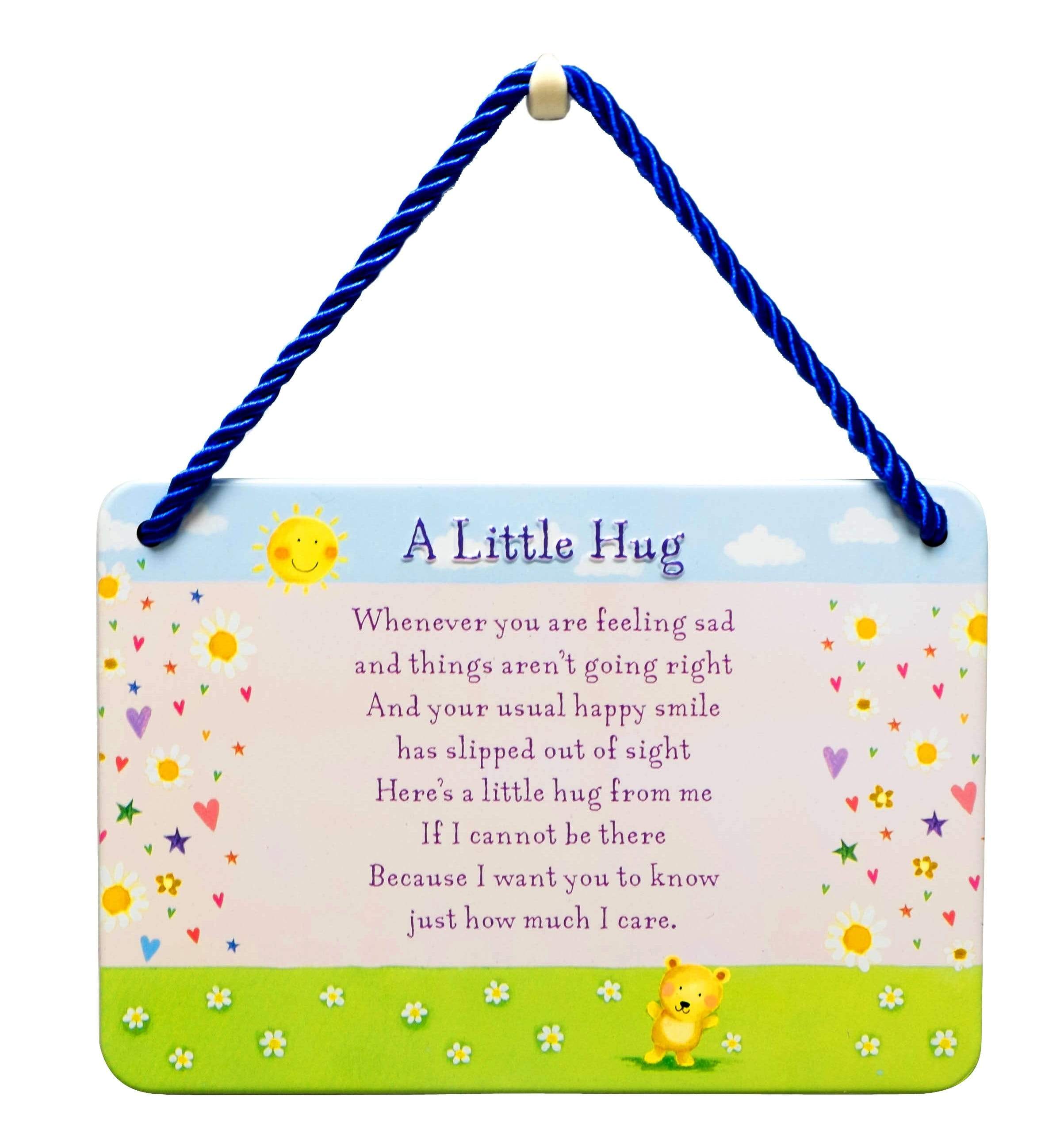 Curios Gifts Plaque Heartwarmers Hang-Ups Plaque - A Little Hug