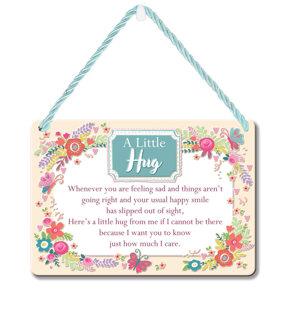Curios Gifts Plaque Heartwarmers Hang-Ups Plaque - A Little Hug from Me