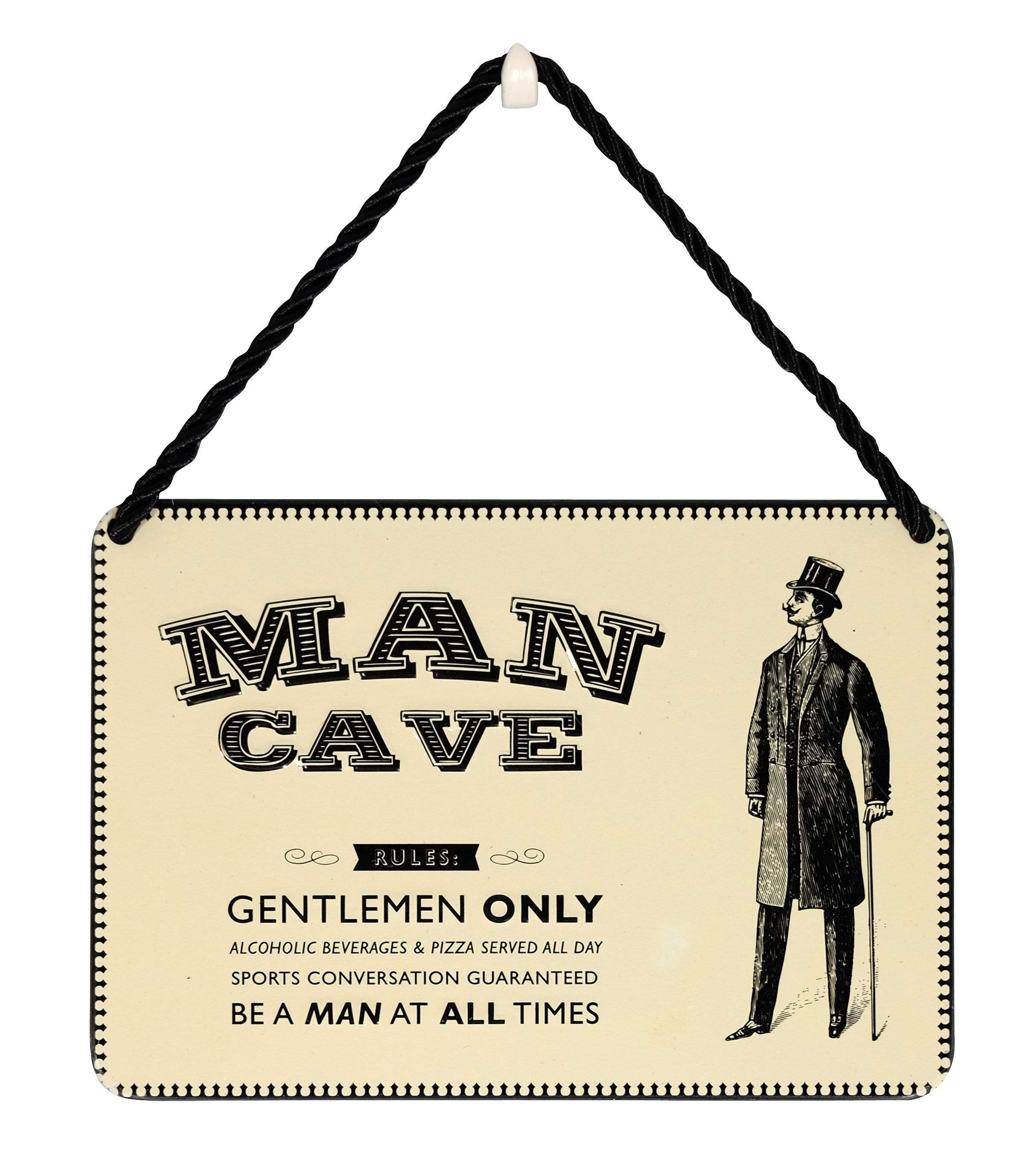 Curios Gifts Plaque Heartwarmers Hang-Ups Plaque - Man Cave