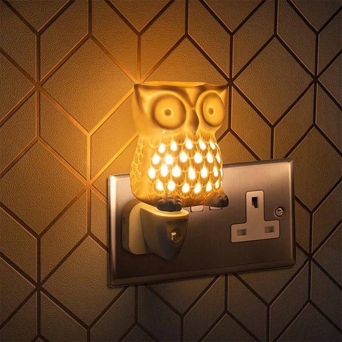 Desire Aroma Plug In Melt Warmer Desire Aroma Wall Plug In Wax Melt Warmer - Ceramic Owl