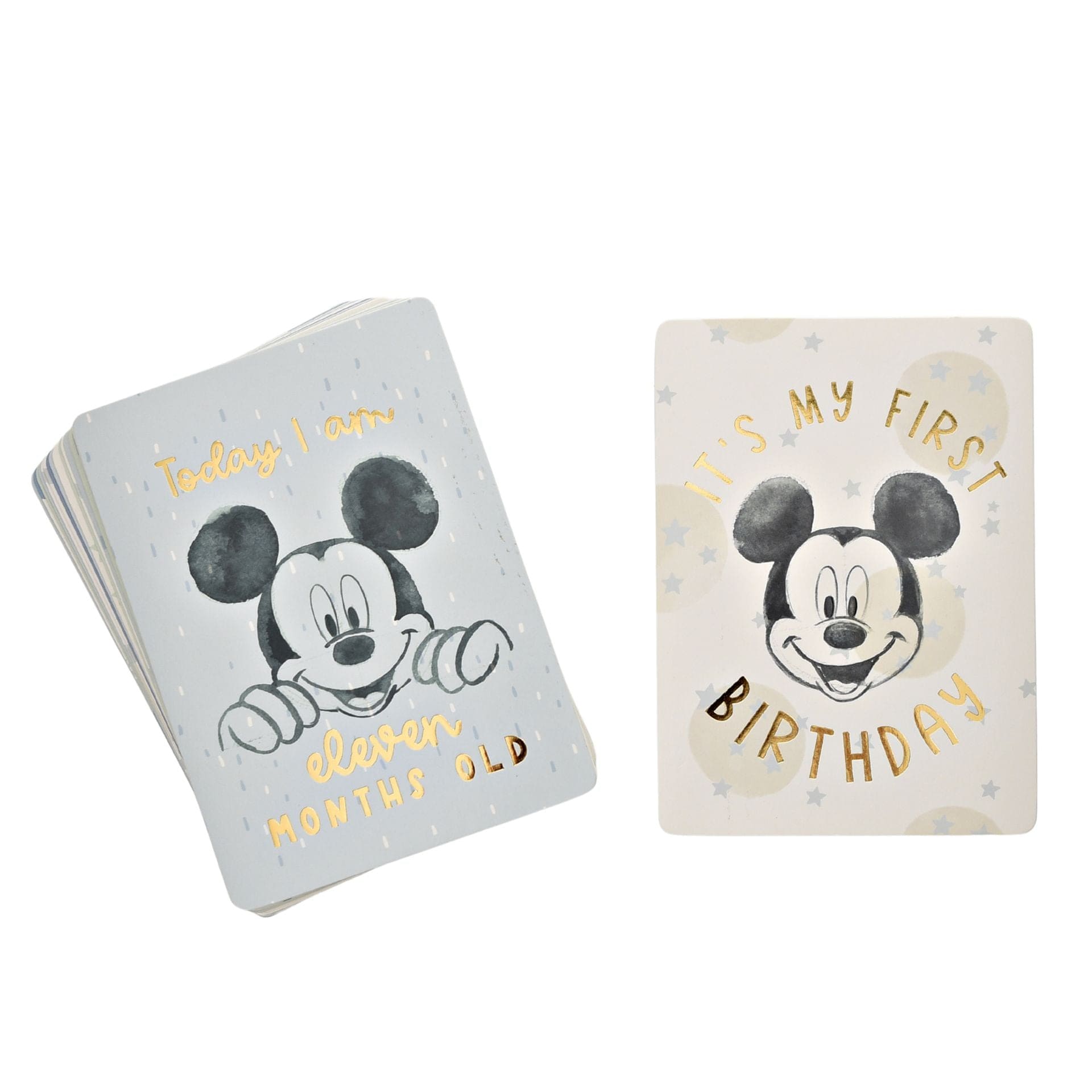 Disney Disney Disney Baby Milestone Cards - Mickey Mouse -Blue
