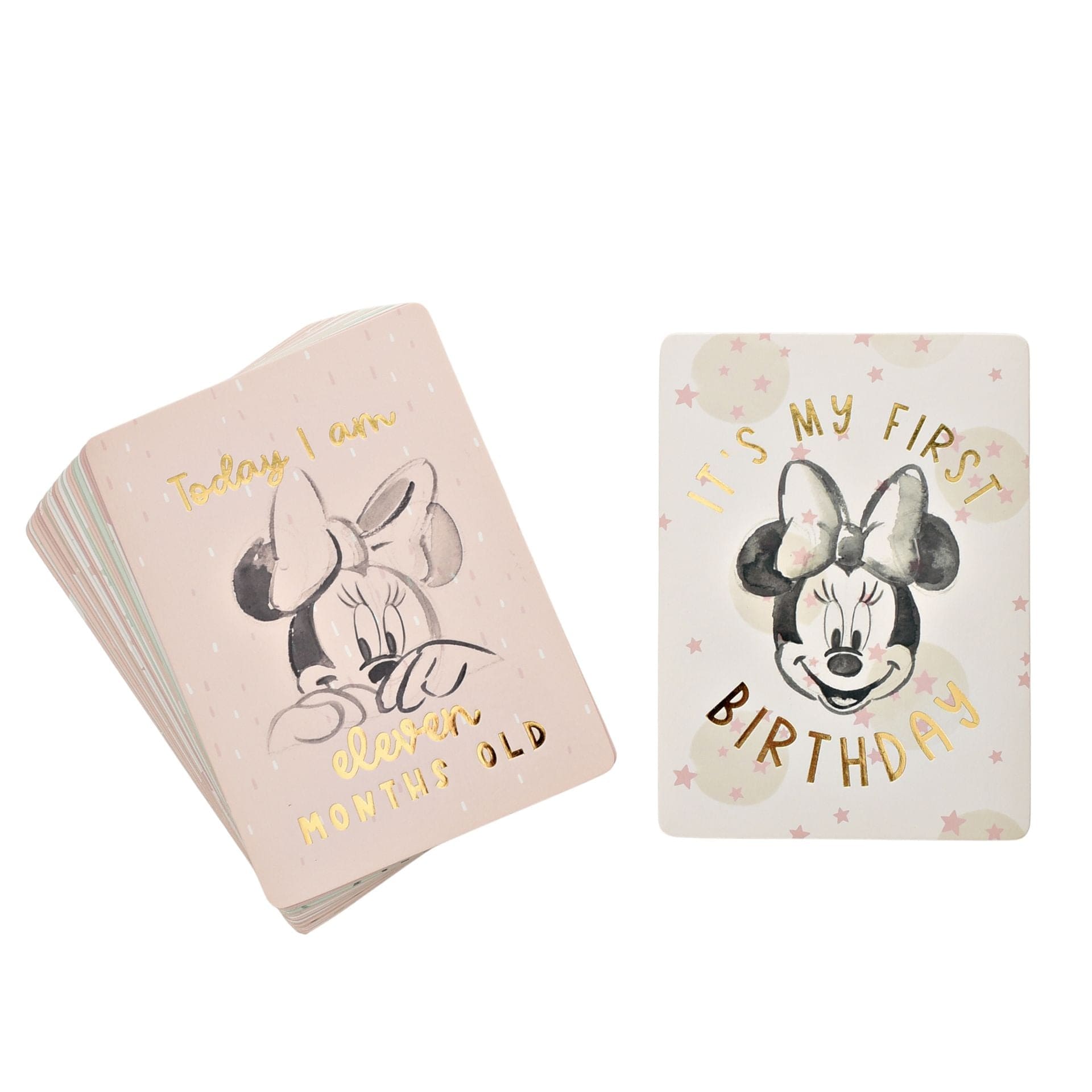 Disney Milestone Cards Disney Baby Milestone Cards - Minnie Mouse - Pink