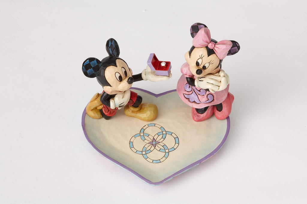 Enesco Disney Ornament Disney Traditions Figurine -  A Magical Moment (Mickey Proposing to Minnie)