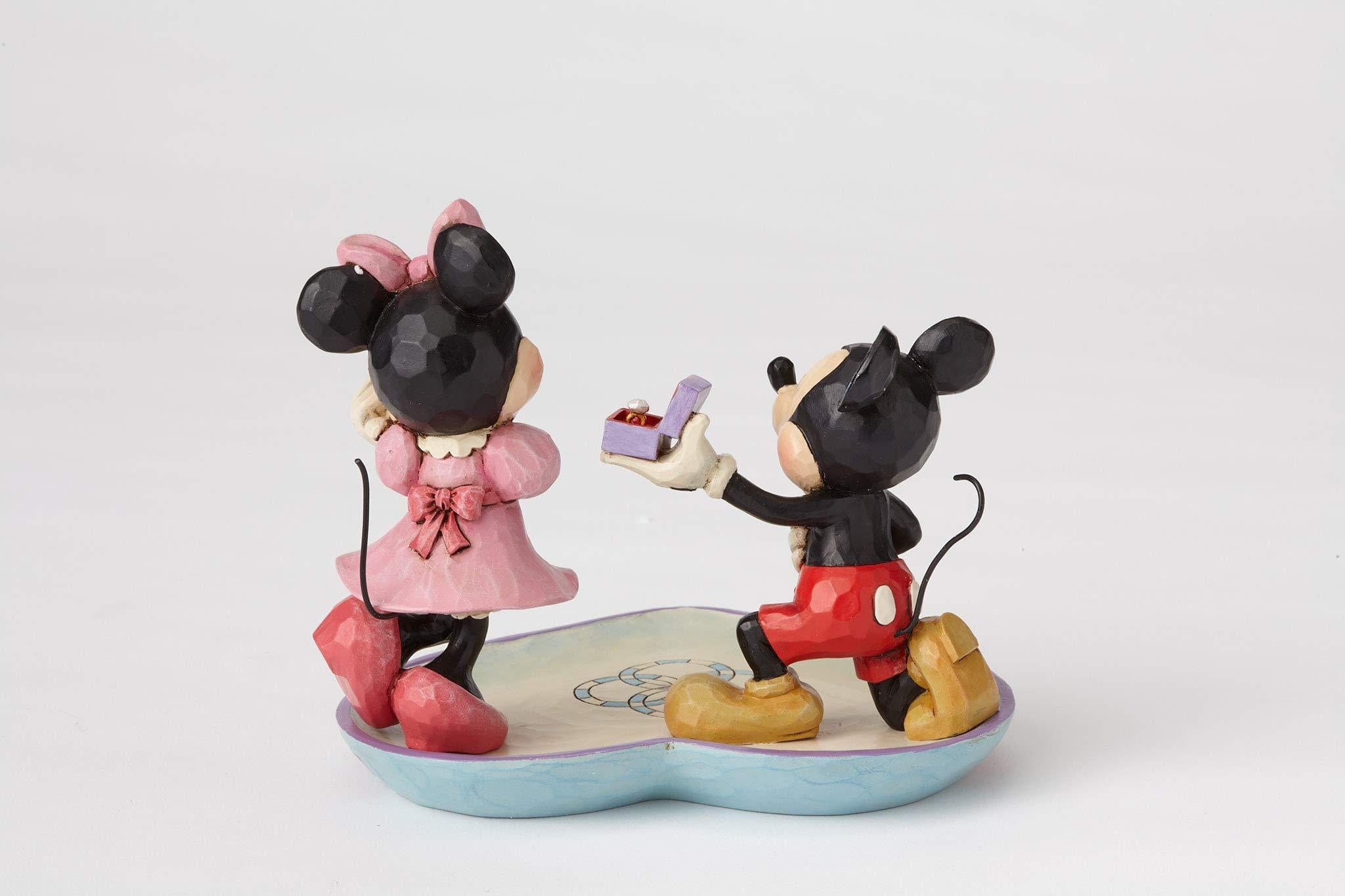 Enesco Disney Ornament Disney Traditions Figurine -  A Magical Moment (Mickey Proposing to Minnie)