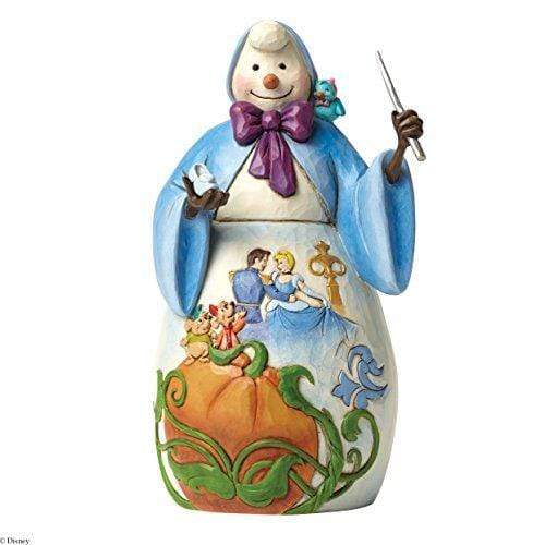Enesco Disney Ornament Disney Traditions Figurine - Cinderella Scene - Snowman - ''Bibbidi -Bobbidi Yule''