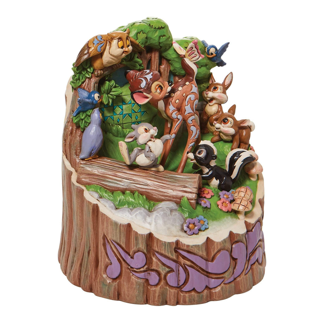 Enesco Disney Ornament Disney Traditions Figurine -  Forrest Friends (Carved by Heart Bambi)