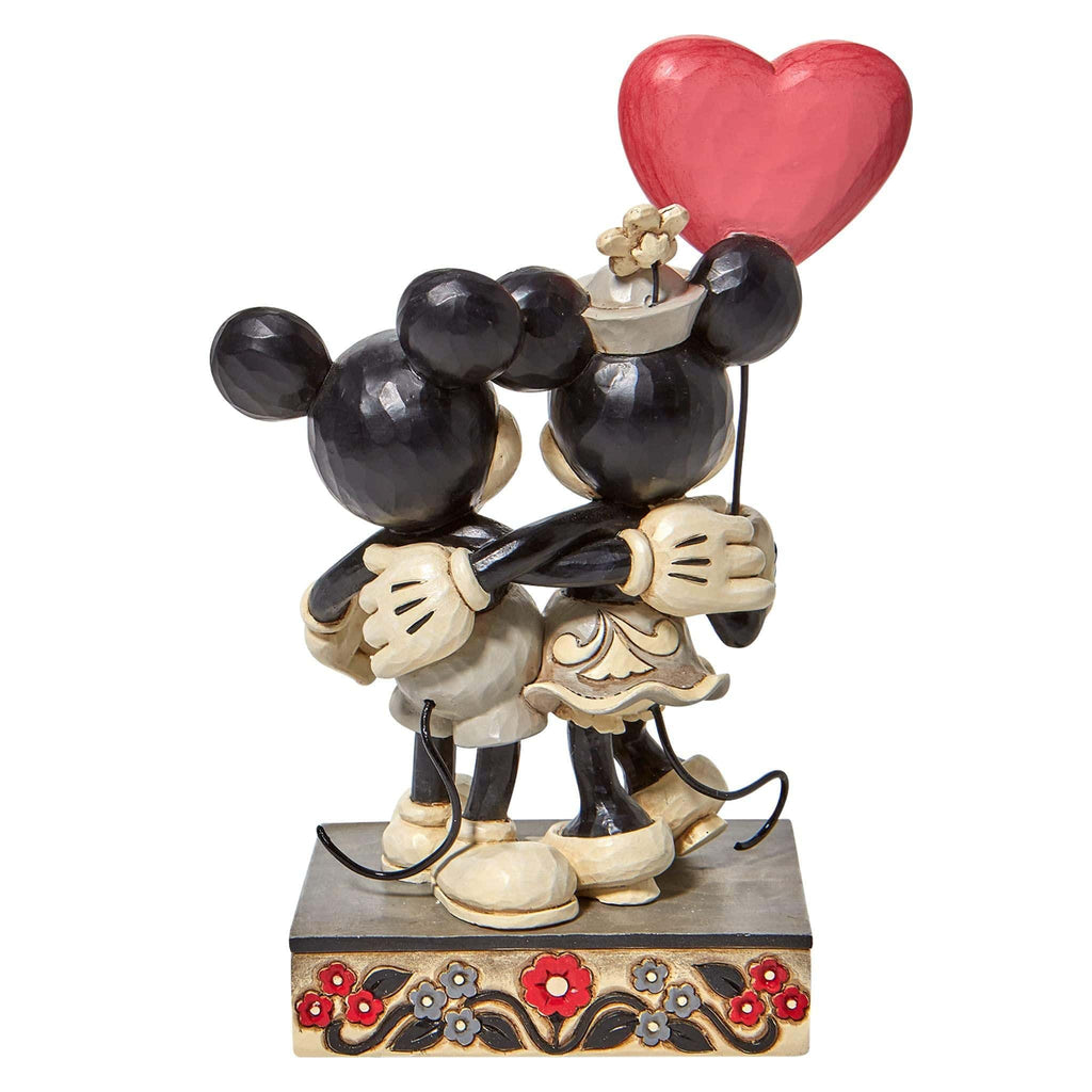 Enesco Disney Ornament Disney Traditions Figurine - Love Is In The Air - Mickey and Minnie Heart