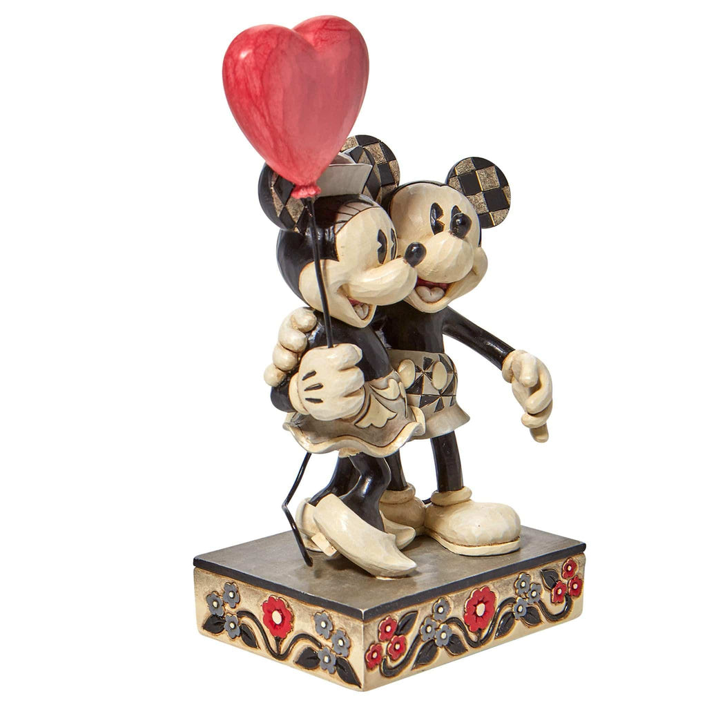 Enesco Disney Ornament Disney Traditions Figurine - Love Is In The Air - Mickey and Minnie Heart