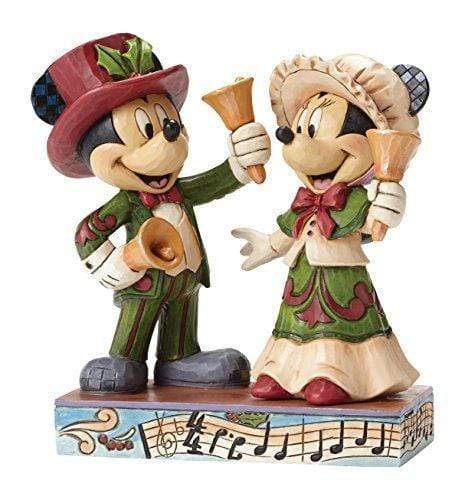 Enesco Disney Ornament Disney Traditions Figurine - Mickey and Minnie  -  Ringing in the Holidays