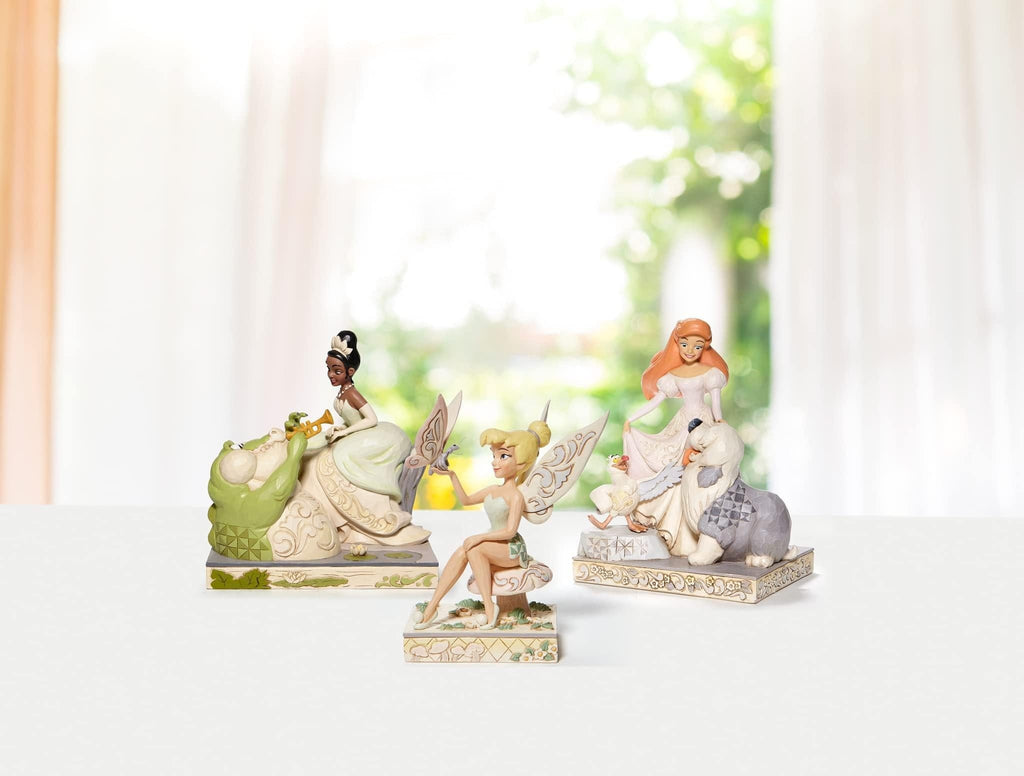 Enesco Disney Ornament Disney Traditions Figurine -  Passionate Pixie - White Woodland Tinkerbell