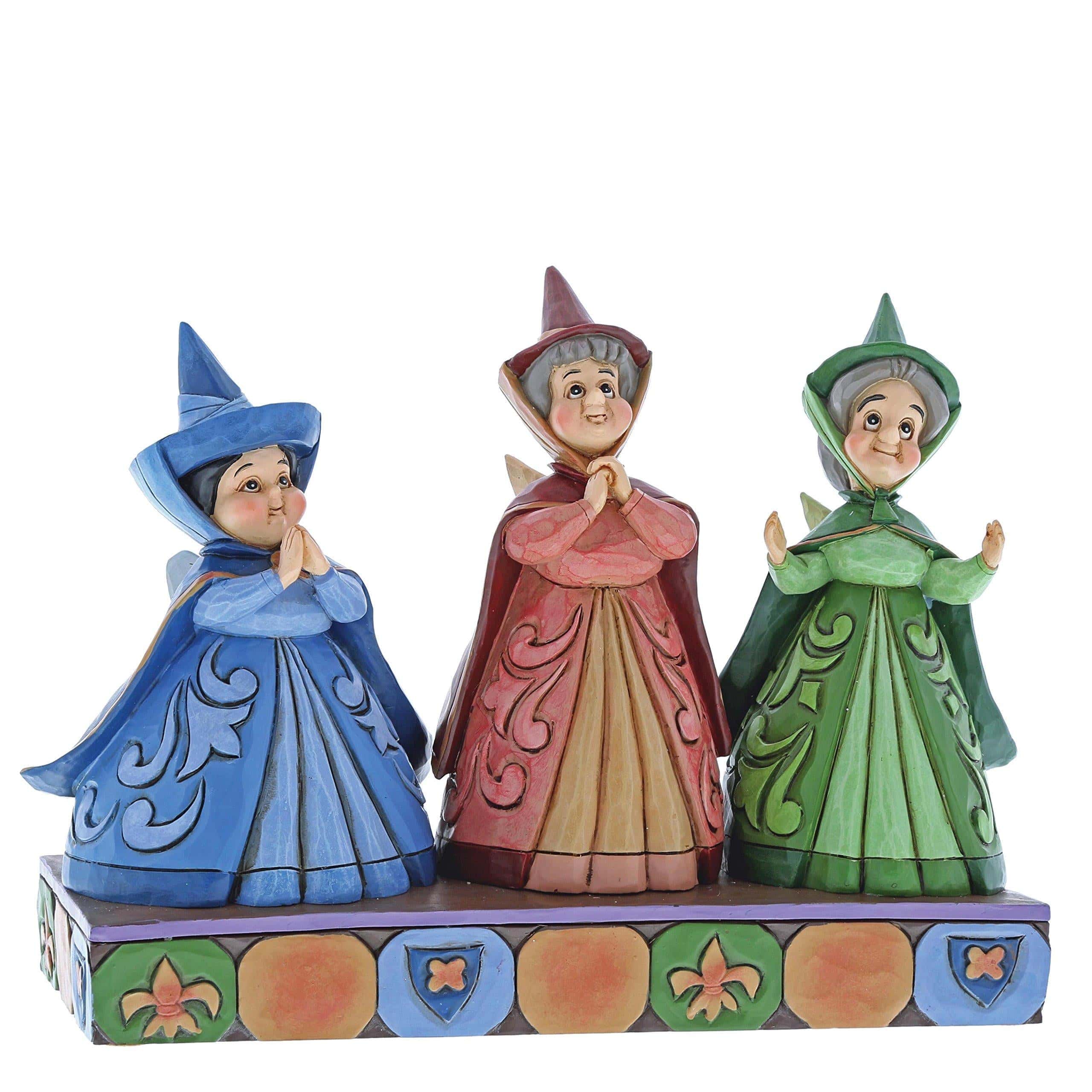 Enesco Disney Ornament Disney Traditions Figurine -  Royal Guests (Three Fairies Figurine)
