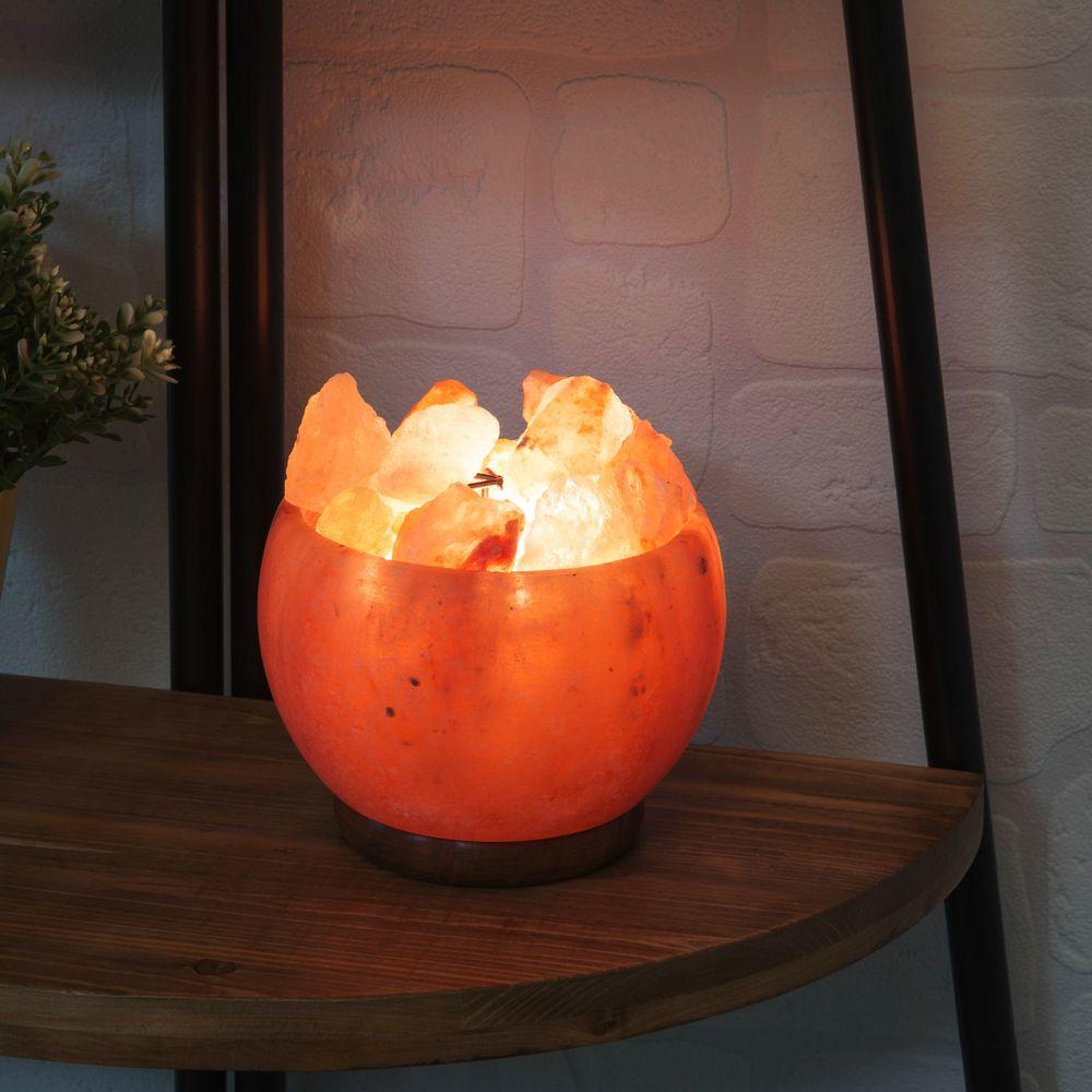 Hestia Rock Salt Lamp Hestia Himalayan Rock Salt Fire Effect Basket Lamp