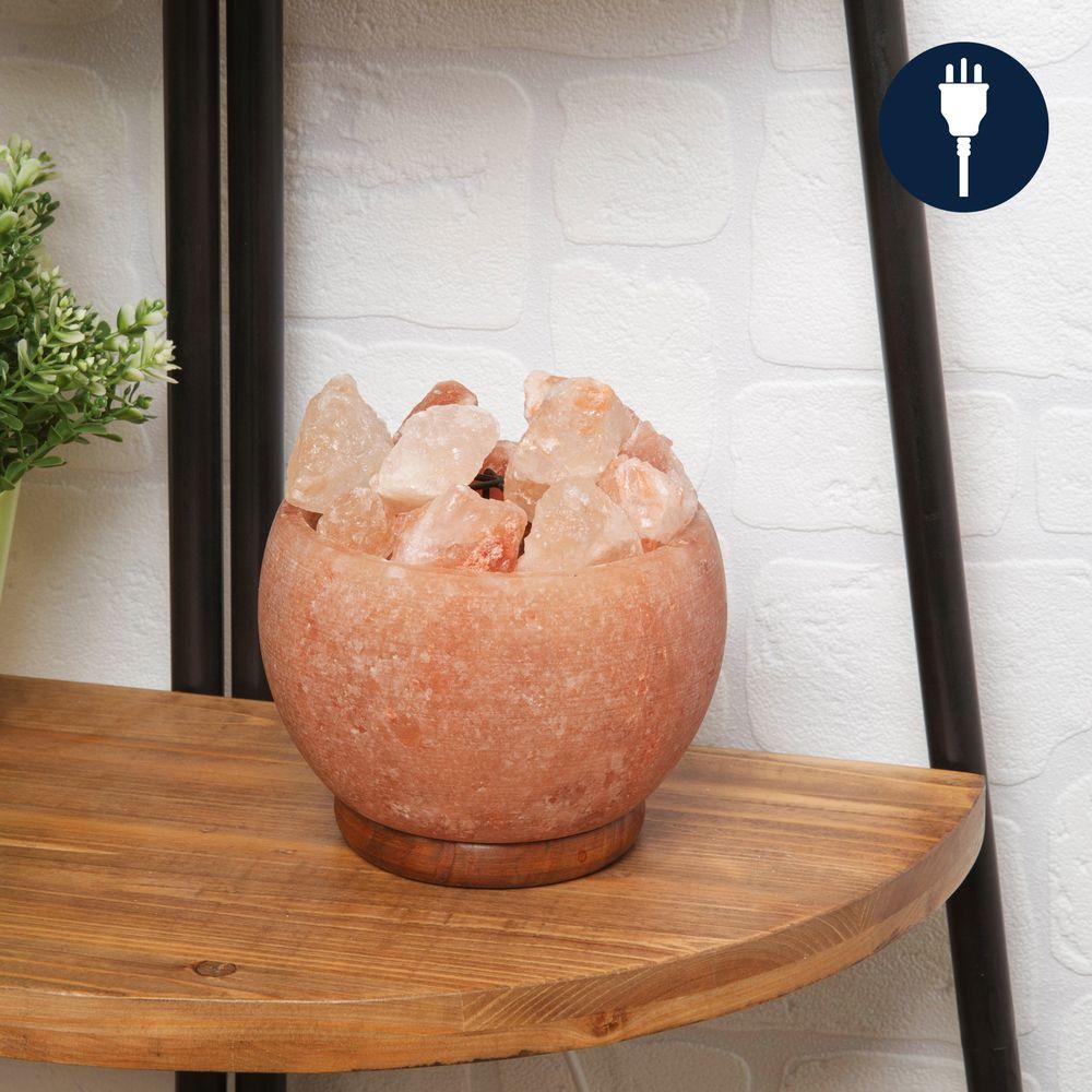 Hestia Rock Salt Lamp Hestia Himalayan Rock Salt Fire Effect Basket Lamp