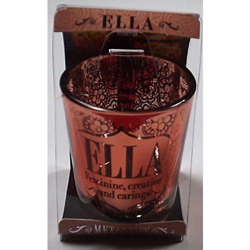 History & Heraldry Other Personalised Metallic Candle Pot Votive / Tealight Holder - Ella