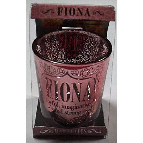 History & Heraldry Other Personalised Metallic Candle Pot Votive / Tealight Holder - Fiona