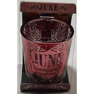 History & Heraldry Other Personalised Metallic Candle Pot Votive / Tealight Holder - June