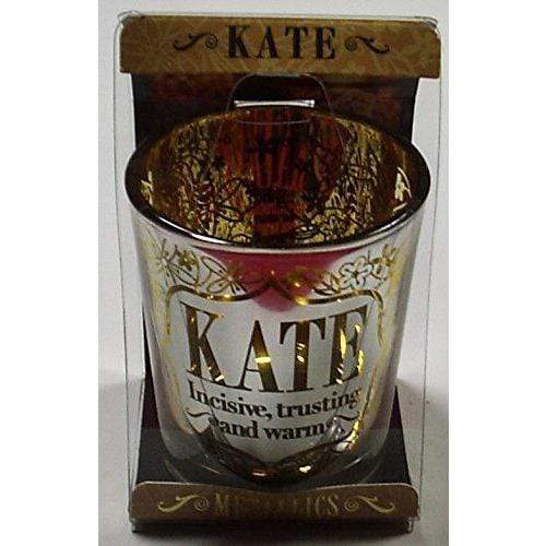 History & Heraldry Other Personalised Metallic Candle Pot Votive / Tealight Holder - Kate