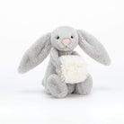 Jellycat Soft Toy Bashful Silver Snow Bunny Soft Toy - H18 cm