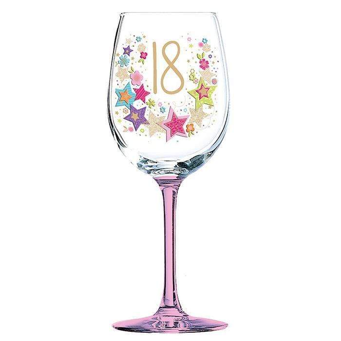 Joe Davies Wine Glass Lulu Designs - Birthday Wine Glass - 18