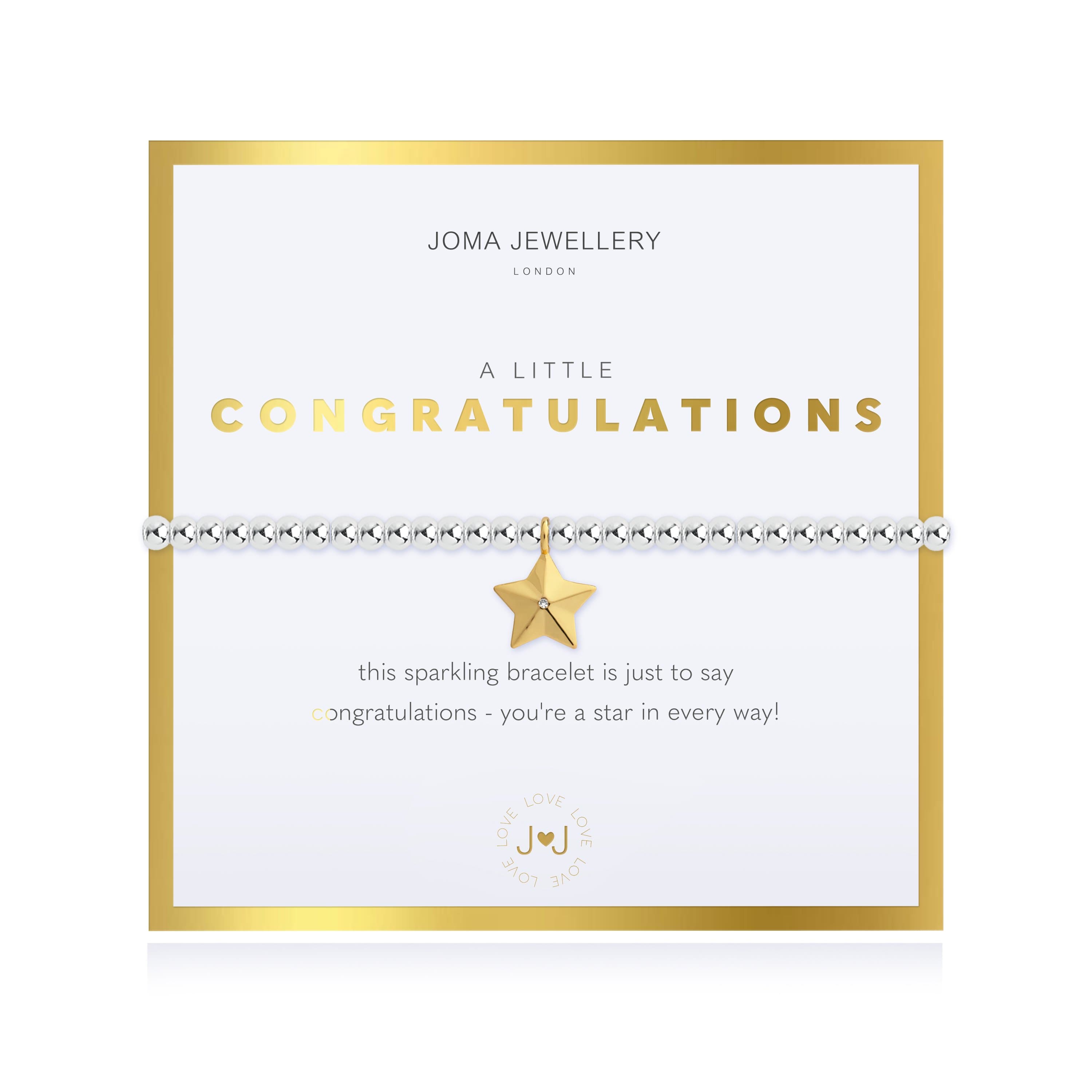 Joma Jewellery Bracelet Joma Jewellery Beautifully Boxed Bracelet - A Little Congratulations