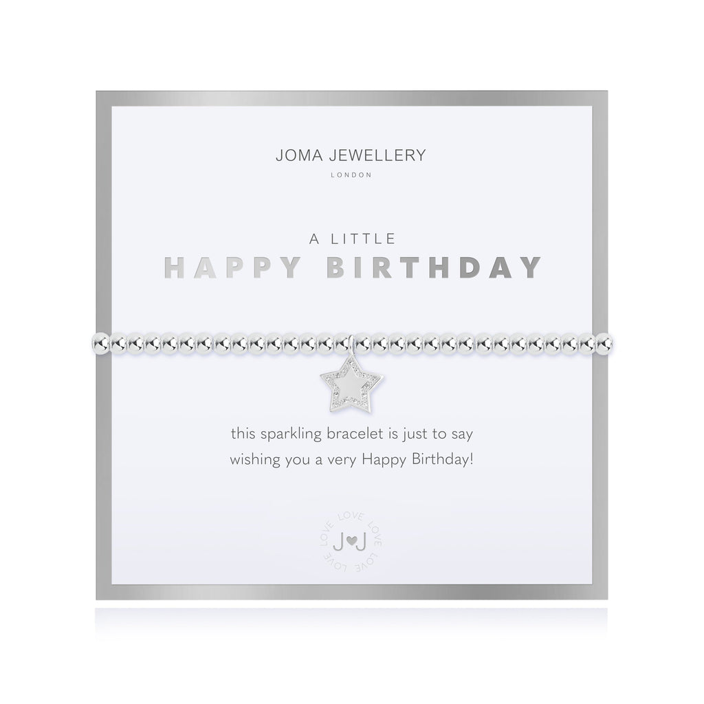 Joma Jewellery Bracelet Joma Jewellery Beautifully Boxed Bracelet - A Little Happy Birthday