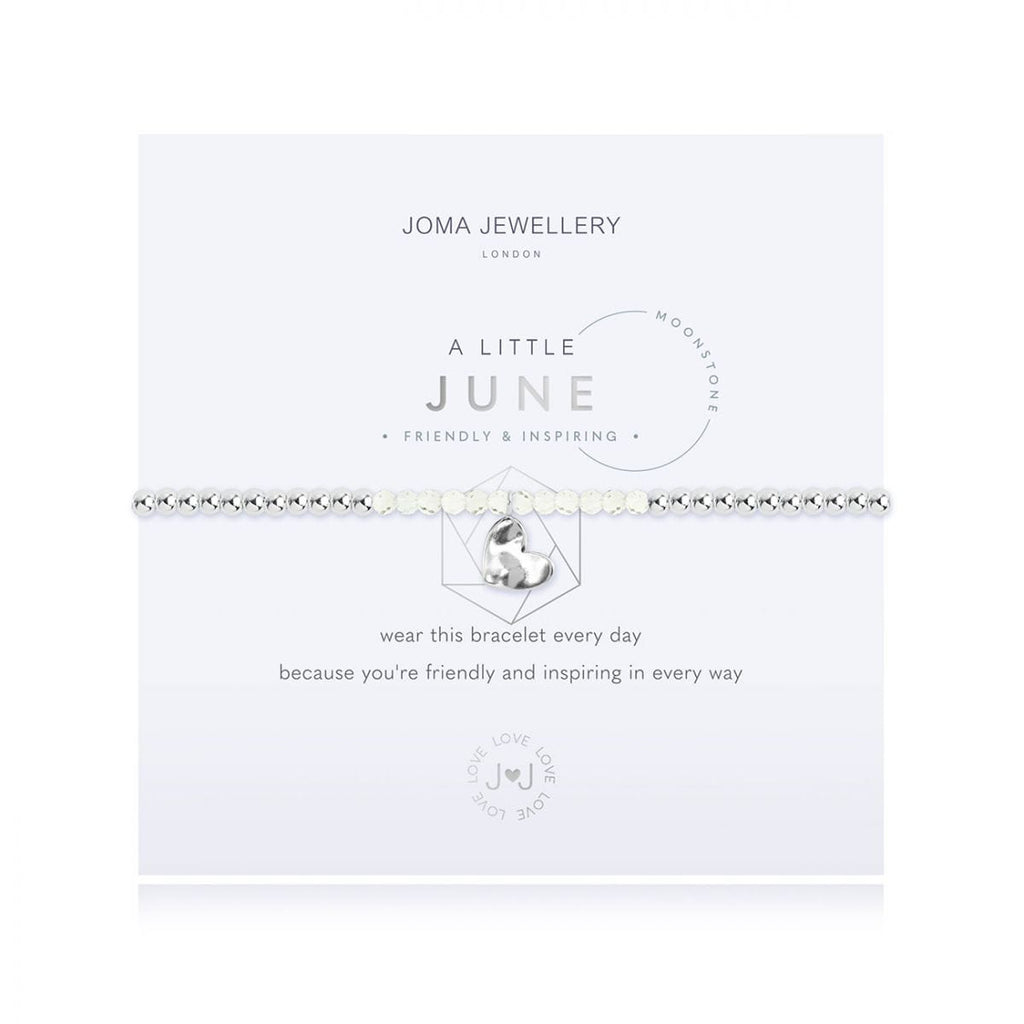 Joma Jewellery Bracelet Joma Jewellery Bracelet - A Little Birthstone - June - Moonstone