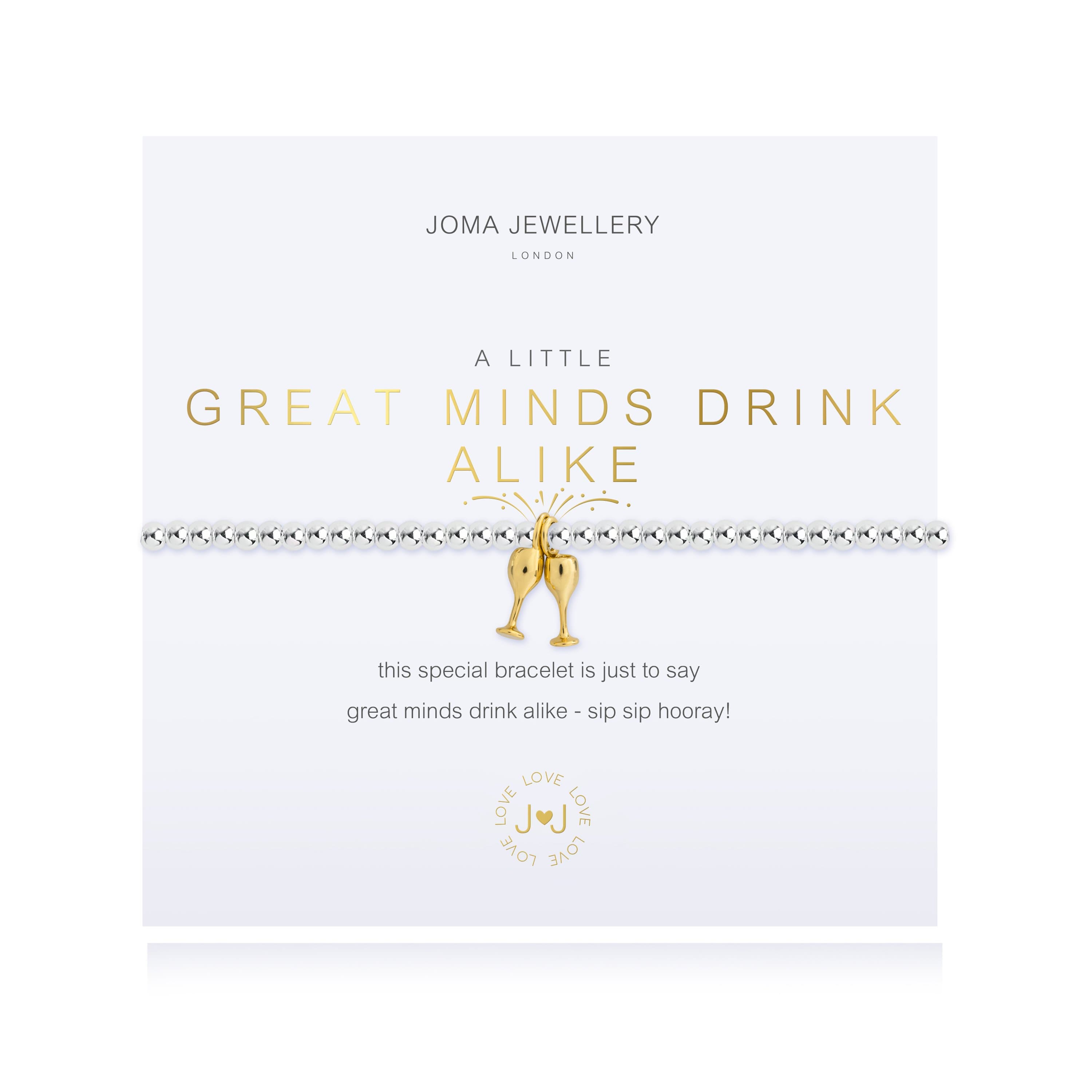 Joma Jewellery Bracelet Joma Jewellery Bracelet - A Little Great Minds Drink Alike