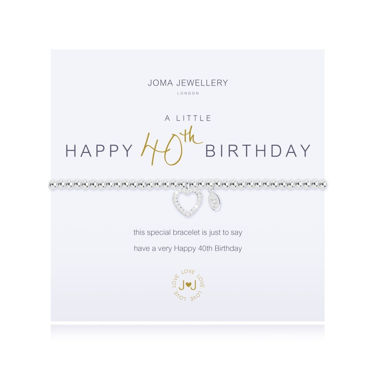 Joma Jewellery Bracelet Joma Jewellery Bracelet - A Little Happy 40th Birthday