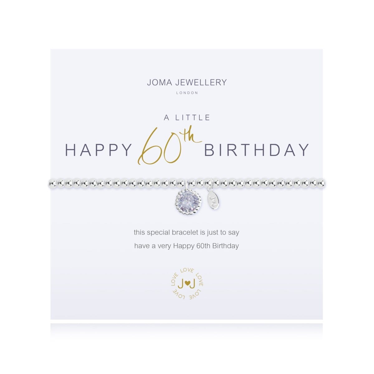 Joma Jewellery Bracelet Joma Jewellery Bracelet - A Little Happy 60th Birthday