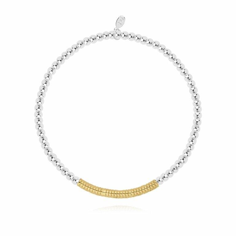 Joma Jewellery Bracelet Joma Jewellery Bracelet - Halo Silver and Gold Pave Balls