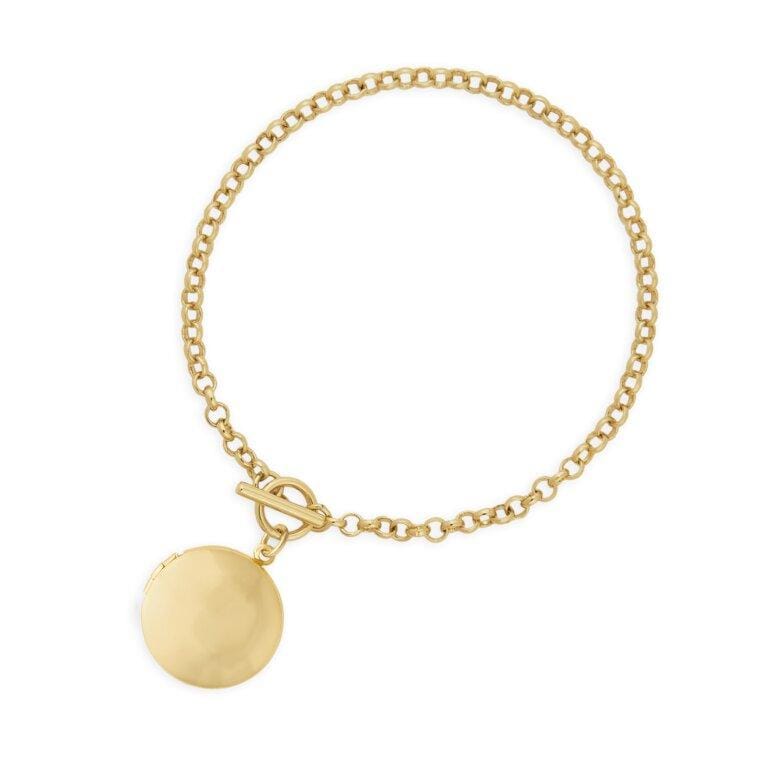 Joma Jewellery Bracelet Joma Jewellery Bracelet - Life Lockets Gold Round