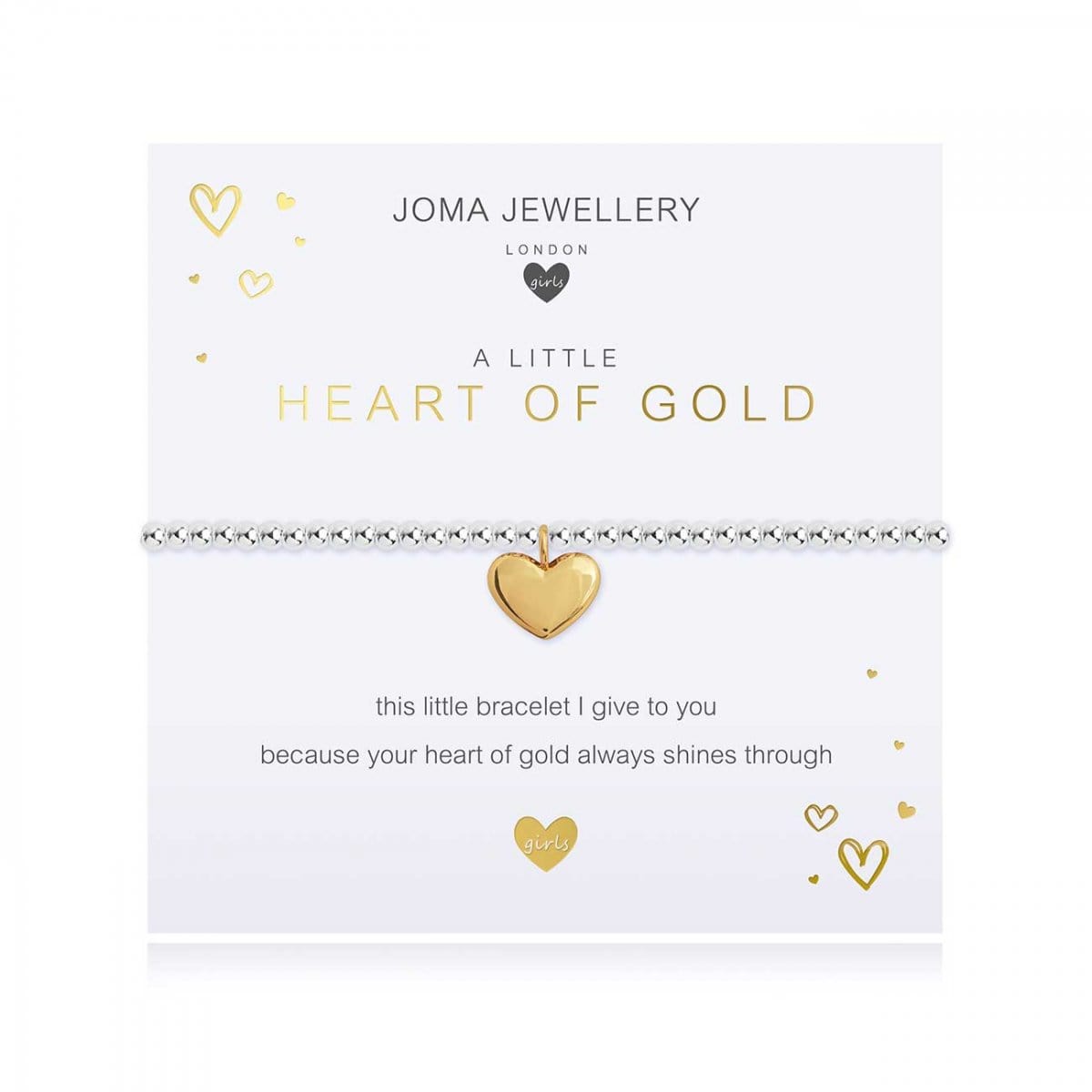 Joma Jewellery Bracelet Joma Jewellery Childrens Bracelet - A Little Heart of Gold