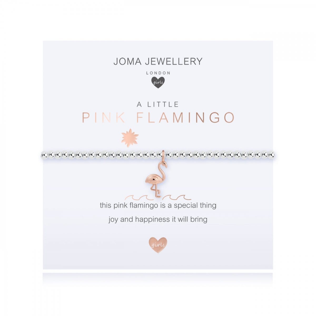 Joma Jewellery Bracelet Joma Jewellery Childrens Bracelet - A little Pink Flamingo